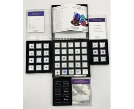 Four Gem Collector sets - The ultimate opal collection, Over 2cts club, Indian gem collection and Global gem hunting