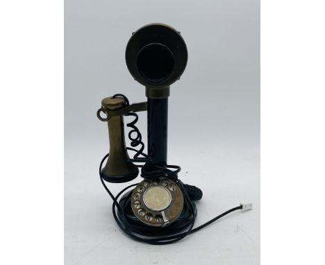 A Victorian style stick telephone