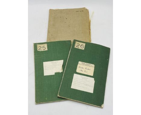 Three Southern Railways Western Division track/line maps including an Exeter Division Running Line & Loops Diagram folder (Co