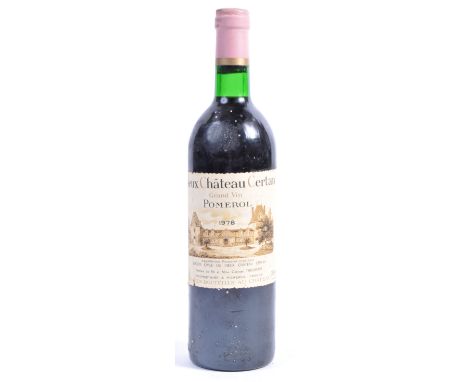 Vieux Chateau Certan - Pomerol - A single bottle of French Vieux Chateau Certan Grand Vin Pomerol 1978 vintage red wine. Grea