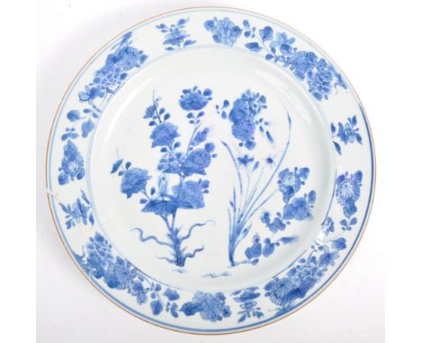 An incredible rare and important 17th / 18th Century Chinese Kangxi charger plate formerly in the collection of Augustus The 