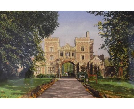 Jeremy Storr - Watercolour - Ashton Court Gatehouse, signed, 30cm x 45cm, framed and glazed   Condition: 