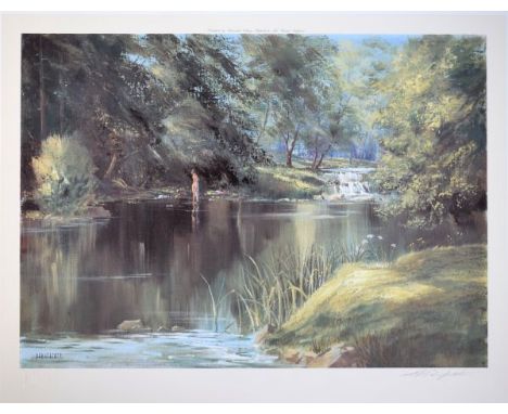 Michael Barnfather - Signed limited edition print - The Magic Pool, limited to 850 copies, signed in pencil and with Fine Art