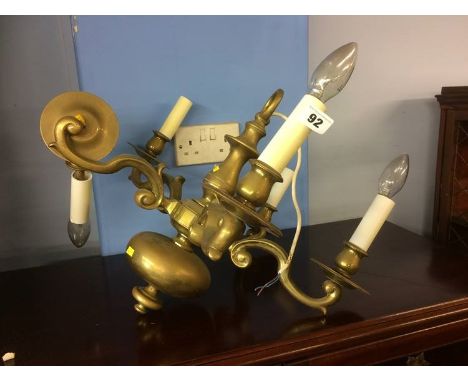 Brass light fitting