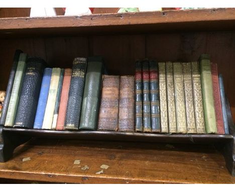 Book trough and selection of books