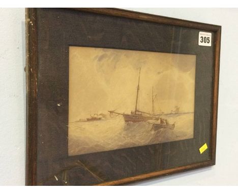 Watercolour, N.S. Boyle, Seascape