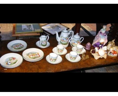 A Royal Worcester 'Haji Mujak' coppersmith, modelled by James Hadley, together with a Royal Worcester 'Michael' baby figure a