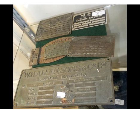 A selection of railway engine plates and otherCONDITION REPORTWe have attached a number of additional images depicting the ru