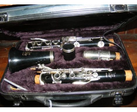 A Boosey and Hawkes 'Regent' clarinet in case 