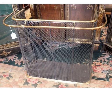 A Victorian 88cm wide fireguard