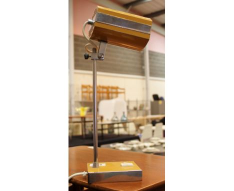 Prova range table lamp with directional head featured in 1974 Daily Mail article