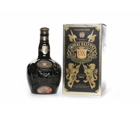 CHIVAS BROTHERS ROYAL SALUTE LXX 21 YEARS OLDBlended Scotch Whisky. Contains a small proportion of whisky distilled over 70 y