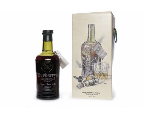 BURBERRYS' 1968Single Malt Scotch Whisky.75cl, 43% volume, in hand blown bottle and carton.   CONDITION REPORT:  Fill level m