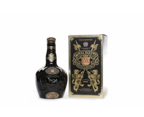 CHIVAS BROTHERS ROYAL SALUTE LXX 21 YEARS OLDBlended Scotch Whisky. Contains a small proportion of whisky distilled over 70 y