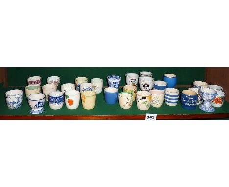 Collection of 31 assorted china egg cups