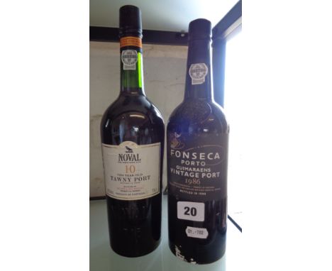 Vintage Port -Noval 10 year old Tawny, and Fonseca Guimaraens 1986