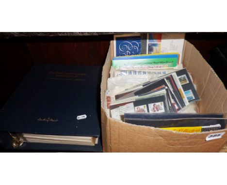 Large quantity of assorted First Day Covers and loose stamps in Royal Mail Mint stamps