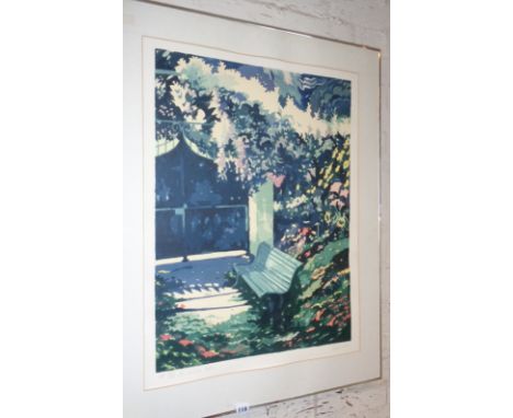 John CARSMAN (1944-1987) artist's proof screenprint titled "The Covered Gate"