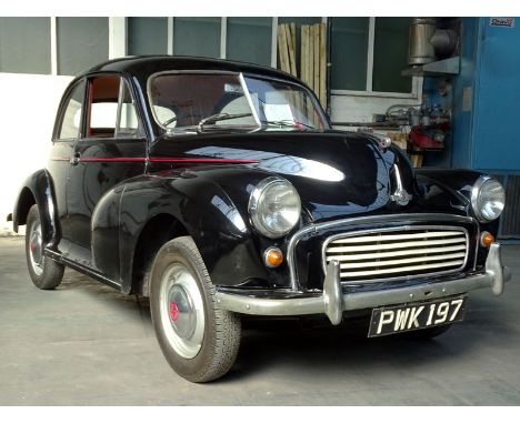 1955 Morris Minor SII 'Split Screen' Saloon  Split screen example finished in Black with Red interior    Re-trimmed front sea