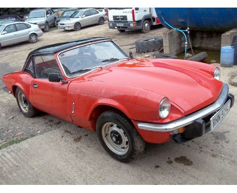 1973 Triumph Spitfire MKIV  - Finished in Red and uprated with more powerful 2L straight six engine    - Offered with both ha