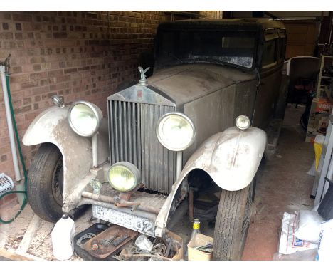 1932 Rolls-Royce 20/25 Saloon  - Current family ownership since 1959 but dry garage stored for the past 49 years    - Four-do