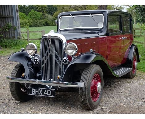 1934 Citroen Ten Rosalie  - Entered from the Home Farm Collection    - The subject of an older cosmetic and mechanical restor