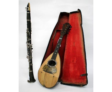 A SINATTA CLARINET together with a cased Alfonso Moretti mandolin (2) 