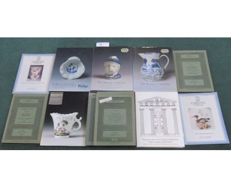 A small collection of auction sale catalogues, to include The Watney Collection, Vol I, II &amp; III and other ceramic sale c