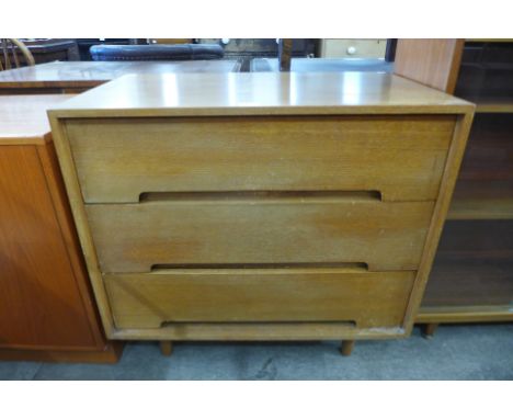 A Stag C-Range light oak chest of drawers by John &amp; Sylvia Reid 