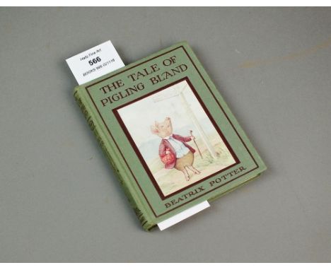 POTTER, Beatrix, The Tale of Pigling Bland. 12mo, Frederick Warne & Co, 1913.  First edition. Green boards with brown titles.