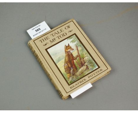 POTTER, Beatrix, The Tale of Mr Tod. square 12mo Frederick Warne & Co. 1912 First edition. Tan boards with brown titles.  No 