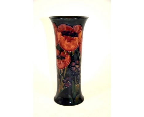 William Moorcroft, a Big Poppy vase, circa 1915,  signed W Moorcroft, impressed Burslem mark, 26cm high