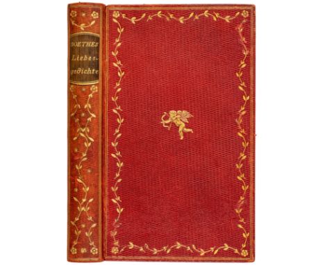 Insel Verlag - - Goethe, Johann Wolfgang von. Liebesgedichte. (Herausgegeben und mit Nachwort von H. G. Gräf). Leipzig, Insel