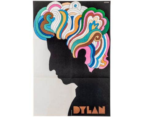 Plakate - - Glaser, Milton. Bob Dylan. Psychedelisches Poster auf Papier. 1966. Blattmaße: 83 x 56 cm.Berühmtes, psychedelisc