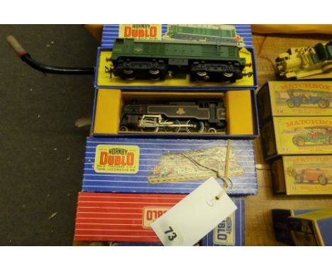 Boxed Hornby Dublo Locomotives and Wagons (5).Consisting of: EDL18 standard 2-6-4 tank locomotive B.R, item No: 31018, L30 1,