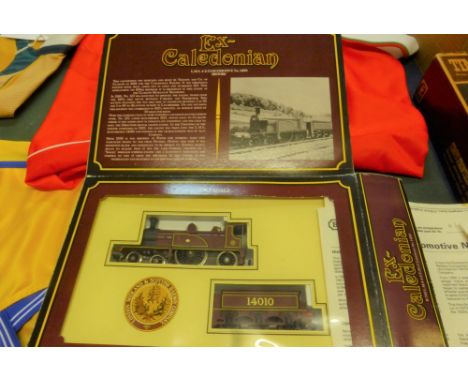 A boxed Hornby Railways Ex-Caledonian 00 gauge, R.763 LMS 4-2-2 (Ex Caledonian) No.14010.