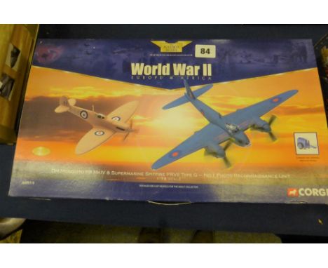 A limited edition Corgi "The Aviation Archive" World War II Europe & Africa series box set (AA99110), consisting of DH Mosqui