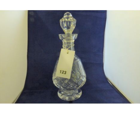 A Waterford crystal decanter "Colleen" pattern, 12½ inches high including stopper.