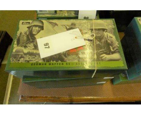 A collection of three boxed William Britain collectors club German soldiers & accessory sets, consisting of German 6th Army s