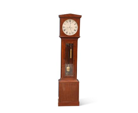 A 19TH CENTURY SCOTTISH MAHOGANY 8-DAY LONGCASE CLOCK, BY BRYSON OF EDINBURGH, CIRCA 1850 the hood with architectural pedimen