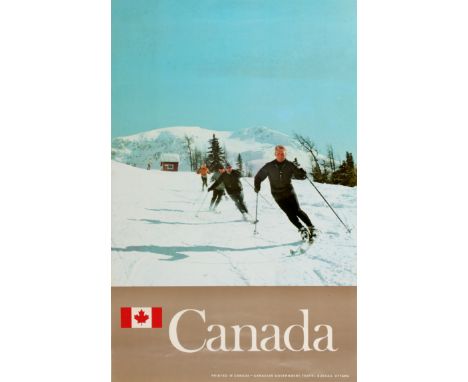 Original vintage travel advertising poster published by the Canadian Government Travel Bureau in Ottowa - Canada. Great photo