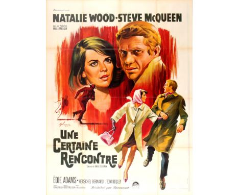 Original vintage movie poster for the French release of an American comedy film Love with the Proper Stranger / Une Certaine 