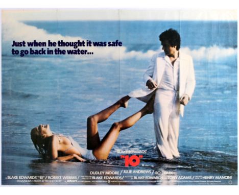 Original vintage movie poster for UK release of American comedy 10 directed by Blake Edwards starring Dudley Moore, Bo Derek 
