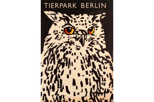 Vintage Berlin Zoo Tierpark Berlin Poster