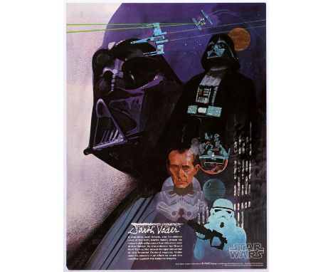 Original vintage advertising poster: Darth Vader - Star Wars. An original poster series from The Coca-Cola Company, and Burge