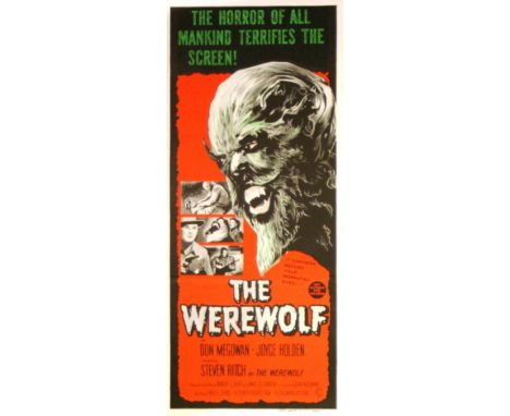 Original vintage sci-fi movie poster for The Werewolf starring Steven Ritch, Don Megowan and Joyce Holden. Australian release