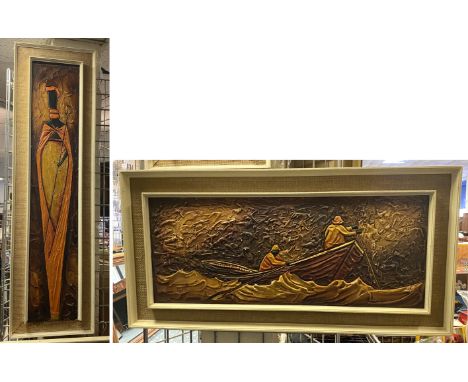 2 COLIN WILKINSON ART PICTURES 1970'S