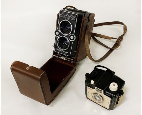 ROLLI-MAGIC CAMERA &amp; A KODAK BROWNIE