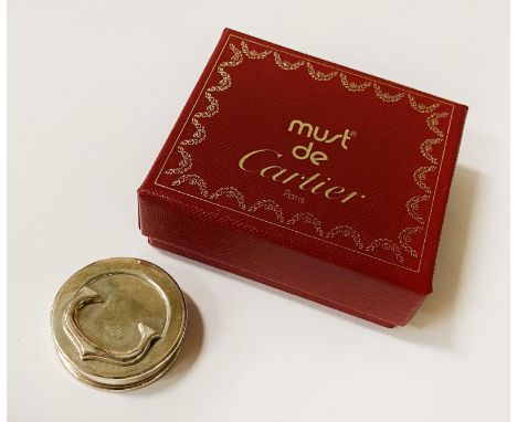 MUST DE CARTIER PILL BOX WITH CERTIFICATE &amp; ORIGINAL BOX