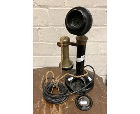 ANTIQUE CANDLESTICK TELEPHONE A/F